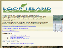 Tablet Screenshot of loopislandwetlands.com
